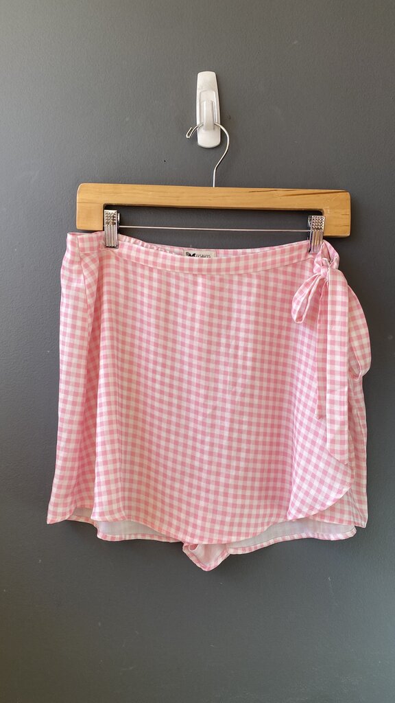 Gingham Wrap Skort