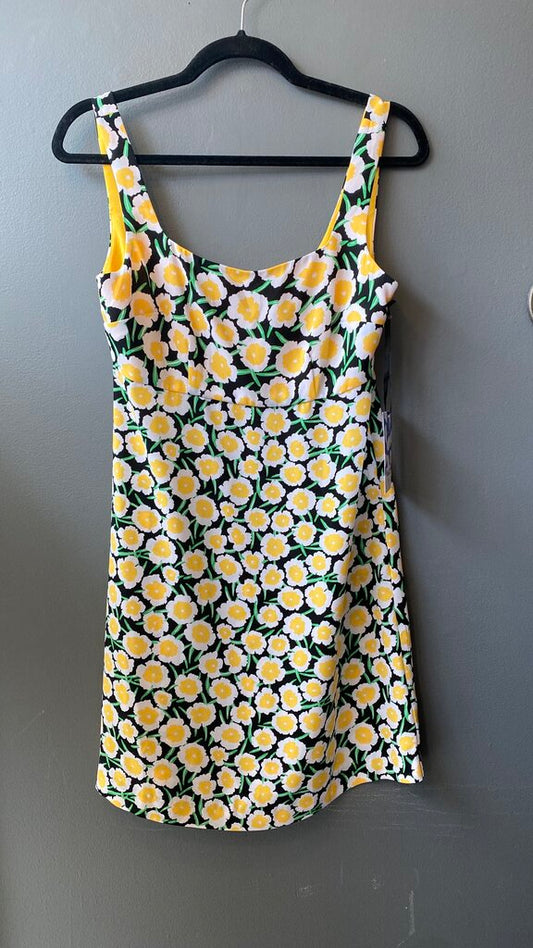 Floral Square Neck Dress