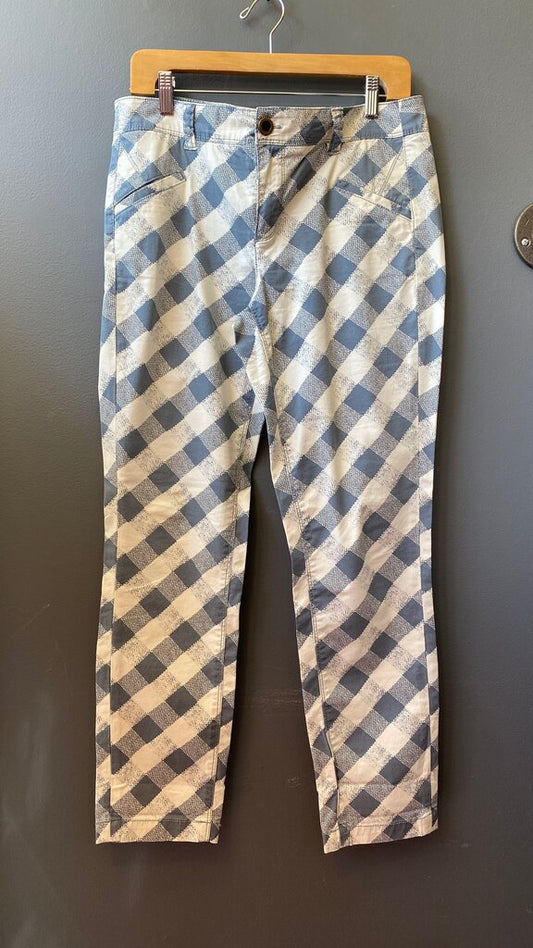 Gingham Slim Pants