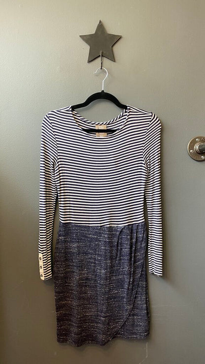 Stripe Longsleeve Sheath Dress