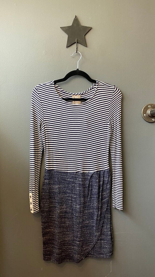 Stripe Longsleeve Sheath Dress