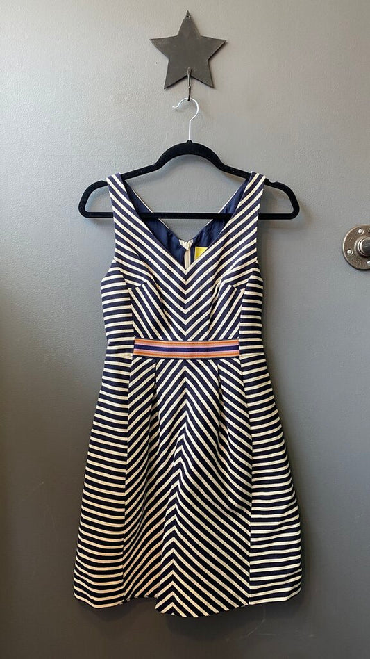 Stripe Fit Flare Dress