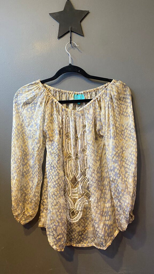 Silk Beaded Embroidered Blouse