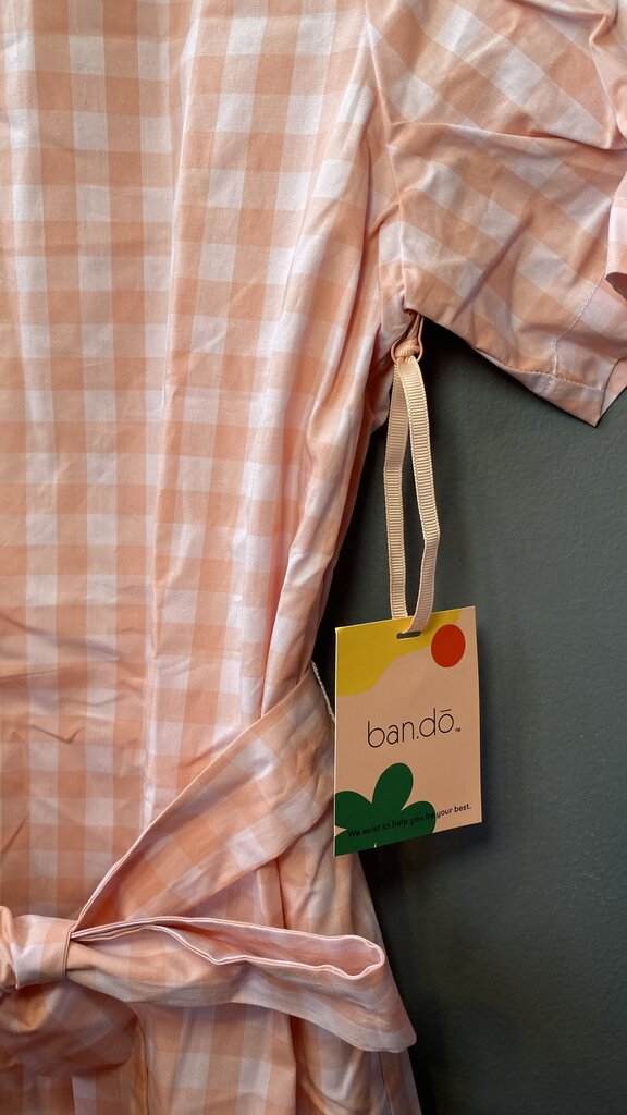 Gingham Pearl Button Romper