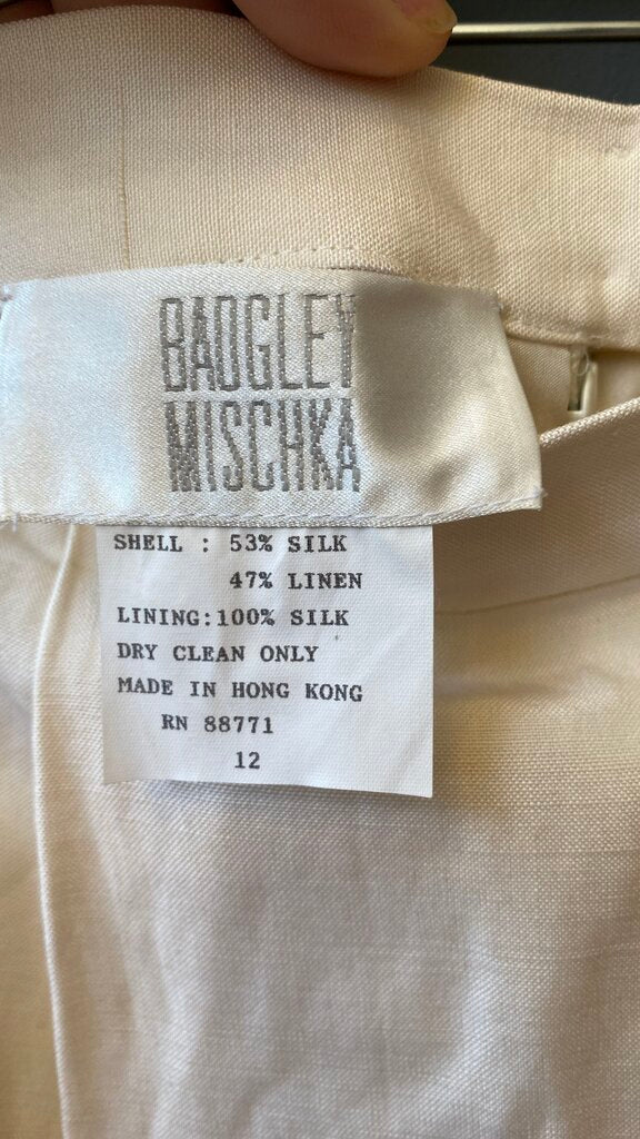 Beaded Embroidered Pencil Skirt