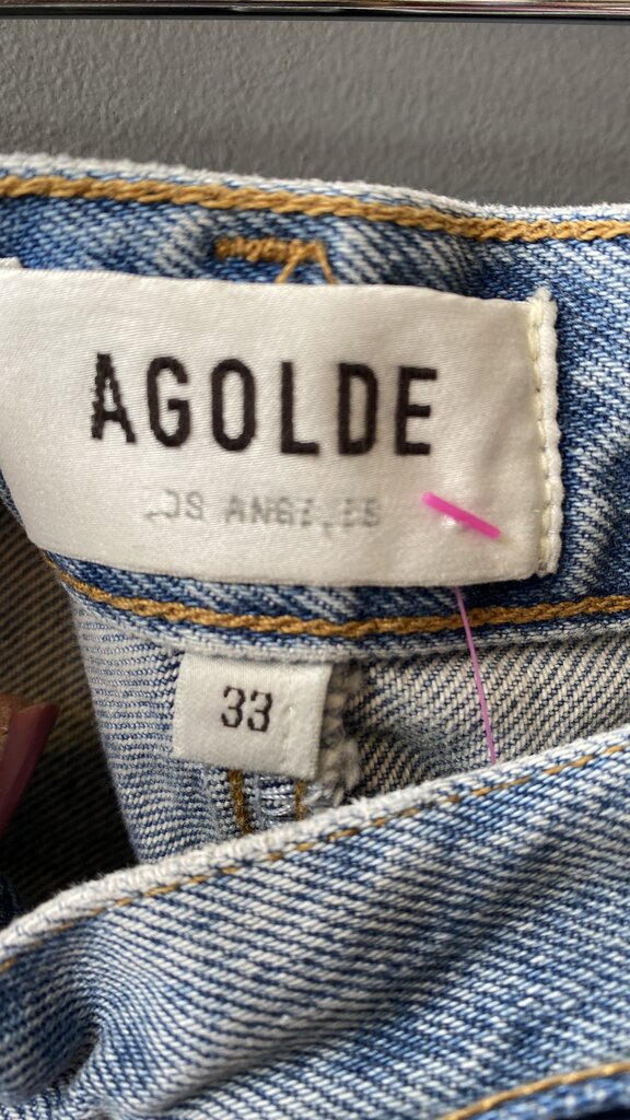 Criss Denim Cut Off Skirt