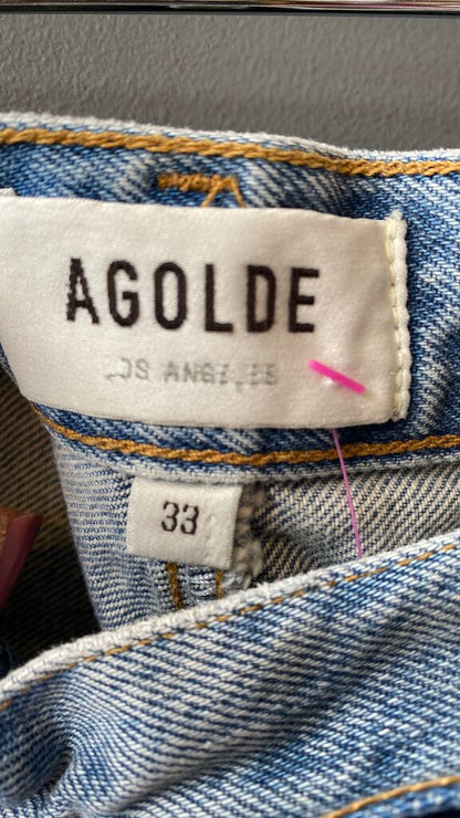 Criss Denim Cut Off Skirt