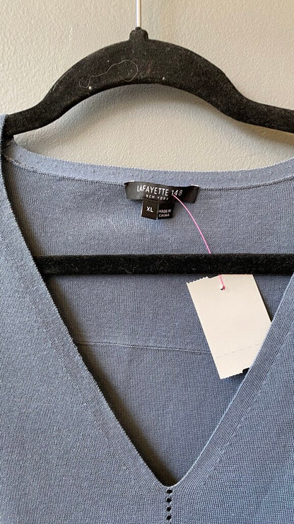 Cotton Vneck Sweater
