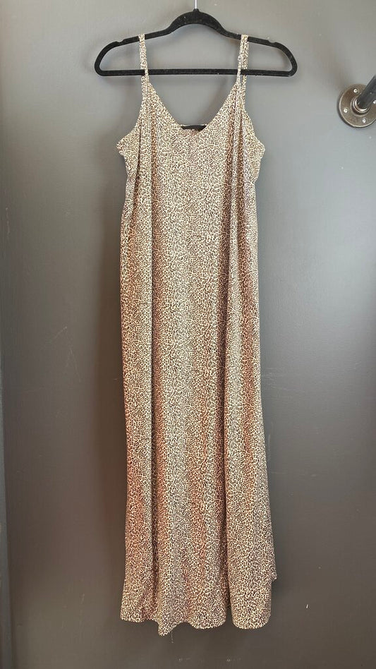 Leopard Slip Midi Dress