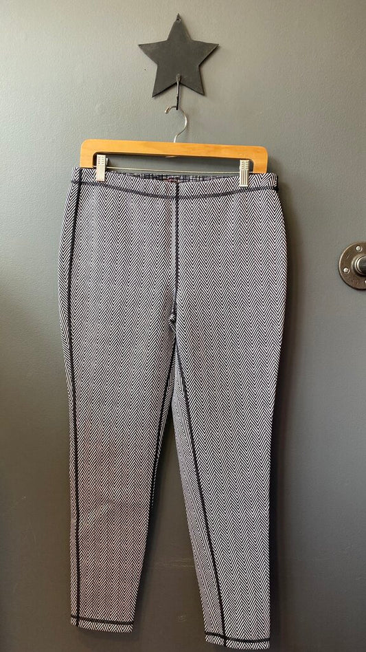 Neoprene Chevron Skinny Pants