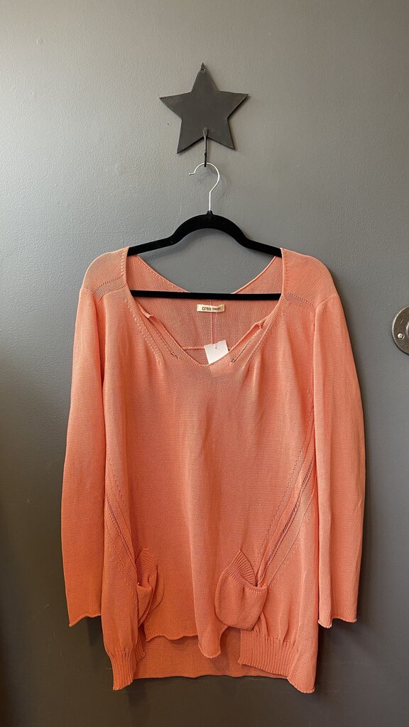 Pocket Knit Tunic Sweater