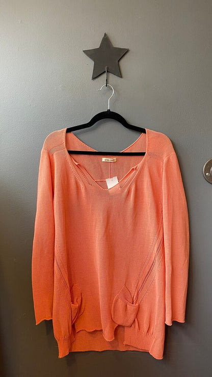 Pocket Knit Tunic Sweater