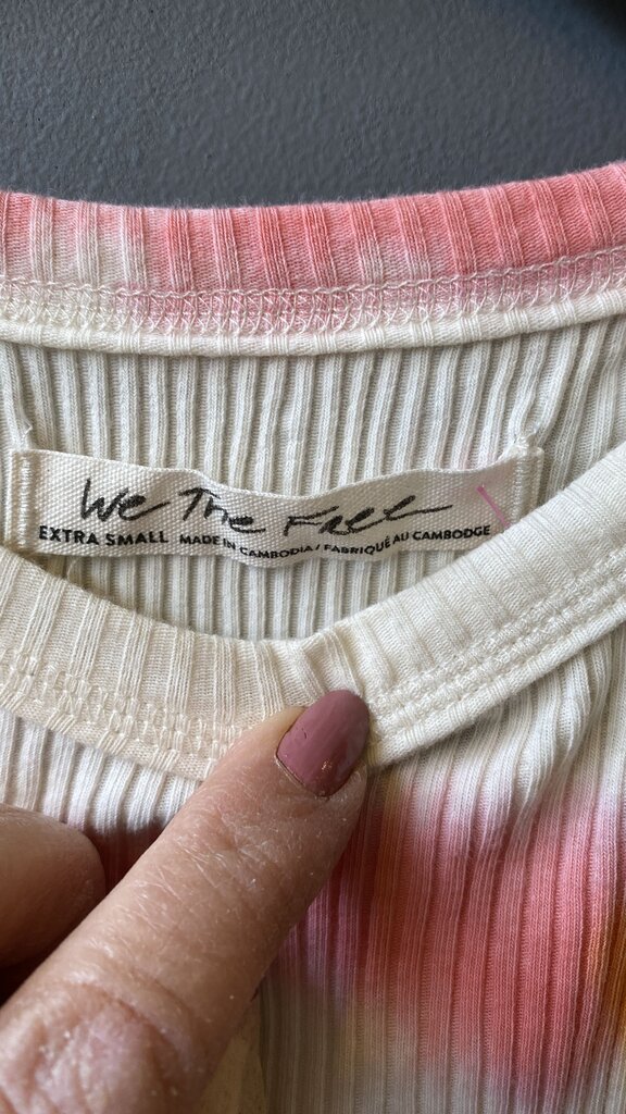 High Neck Ribbed Tie Dye Tank