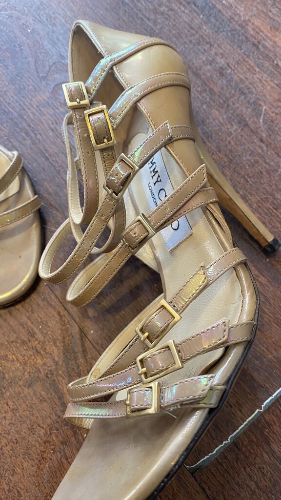 Patent Strappy Heels