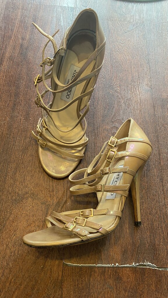 Patent Strappy Heels