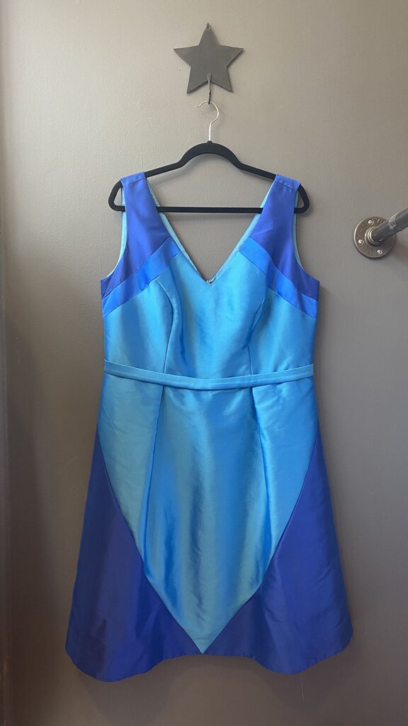 Satin Fit Flare Dress