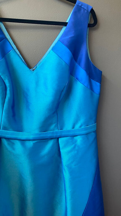 Satin Fit Flare Dress