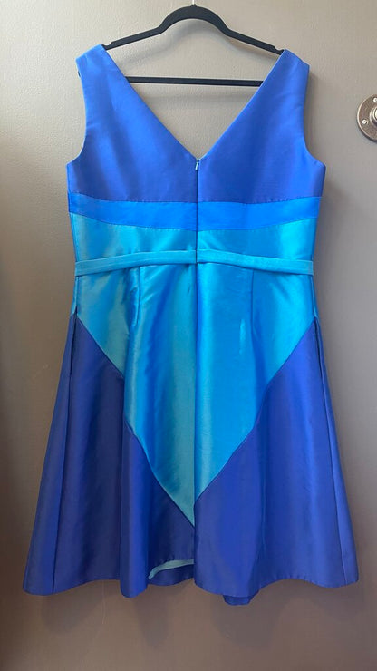 Satin Fit Flare Dress