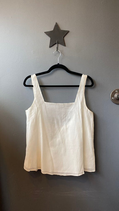 Cotton Silk Square Neck Tank