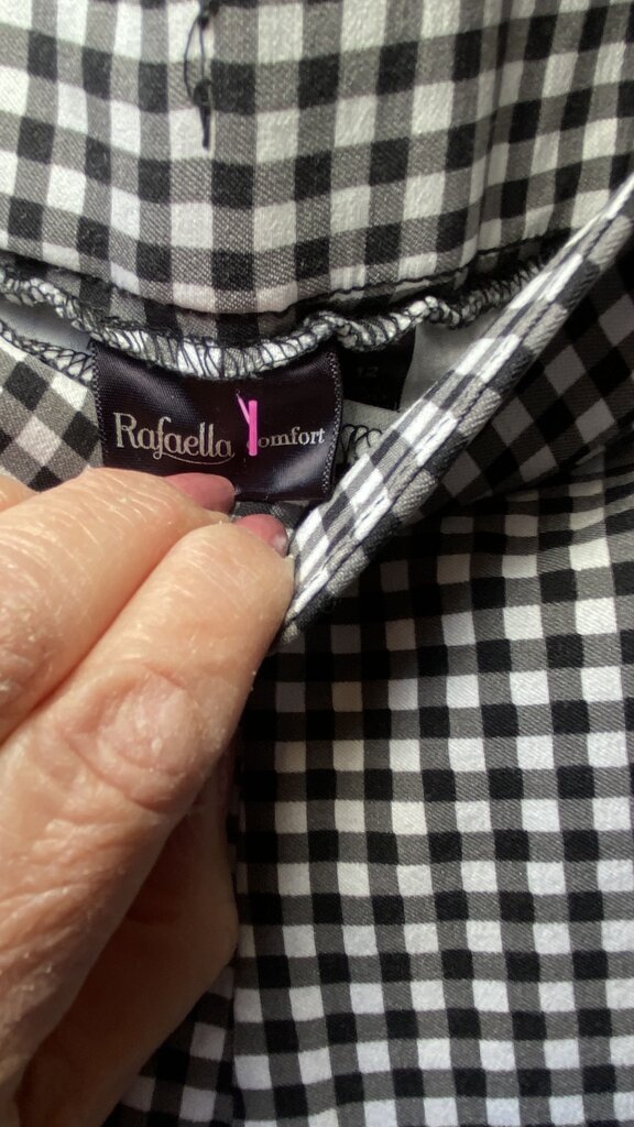 Gingham Skinny Pants