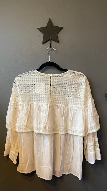 Lace Trim Blouse