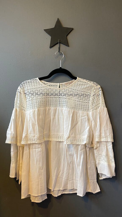 Lace Trim Blouse