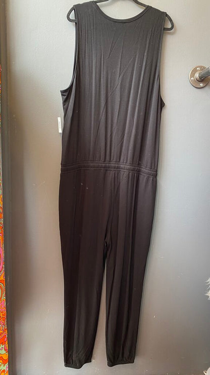 Jersey Drawstring Jumpsuit
