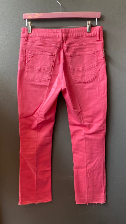 Button Fly Pink Jeans