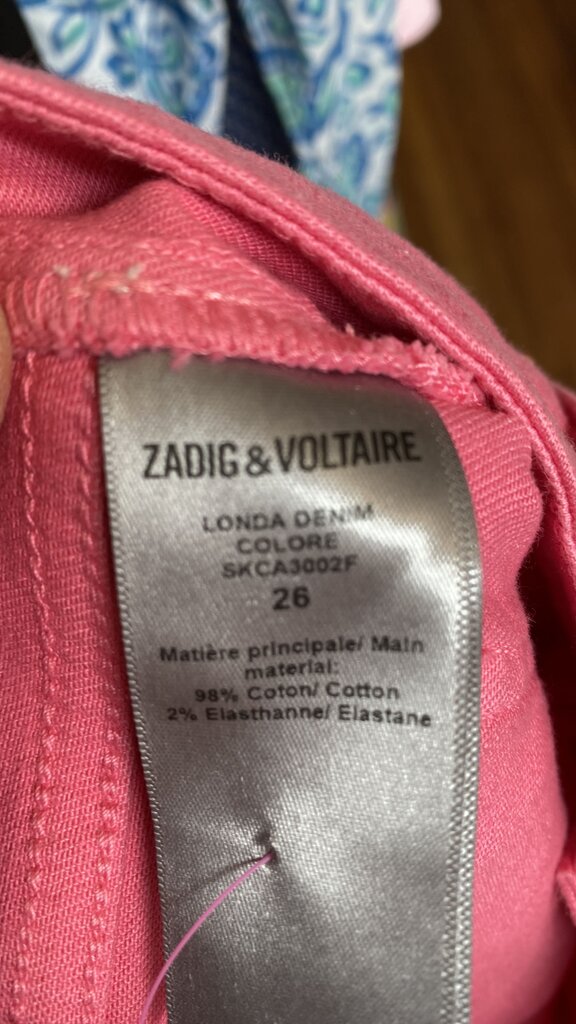 Button Fly Pink Jeans