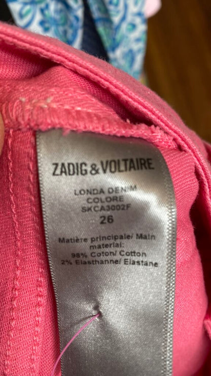 Button Fly Pink Jeans