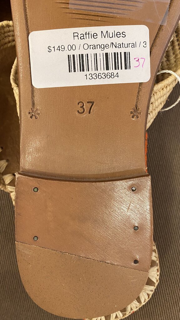 Rattan Maryjane Mule Slides