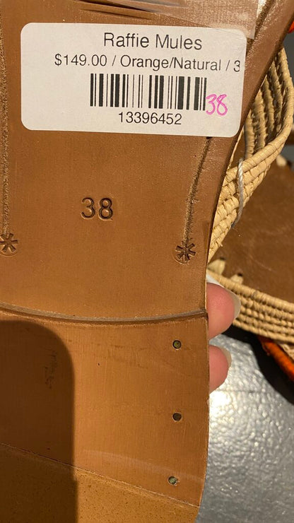 Rattan Maryjane Mule Slides