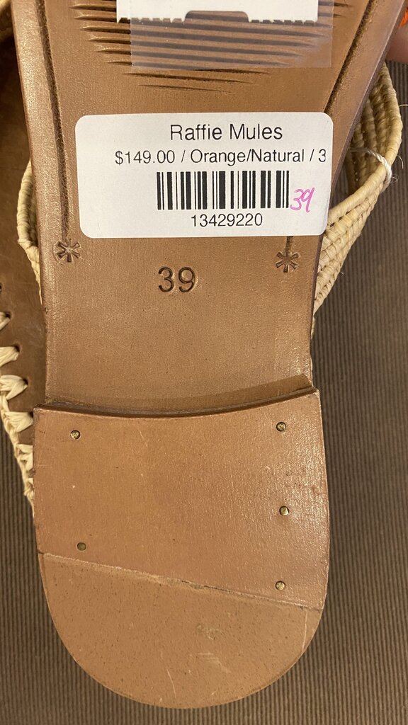 Rattan Maryjane Mule Slides