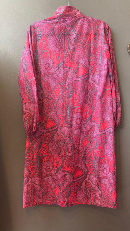 Vintage Zip Front Shirtdress