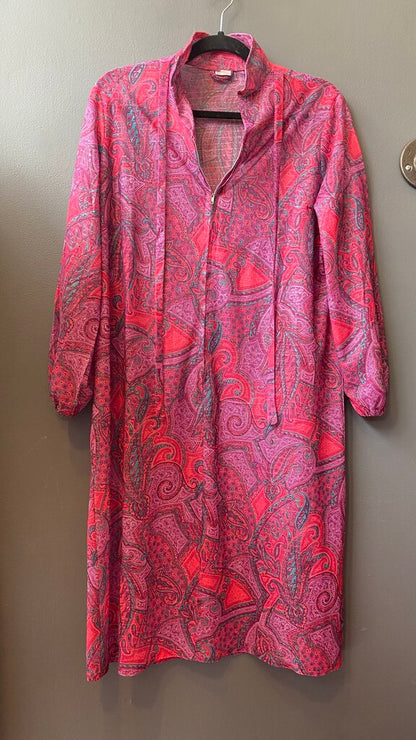 Vintage Zip Front Shirtdress