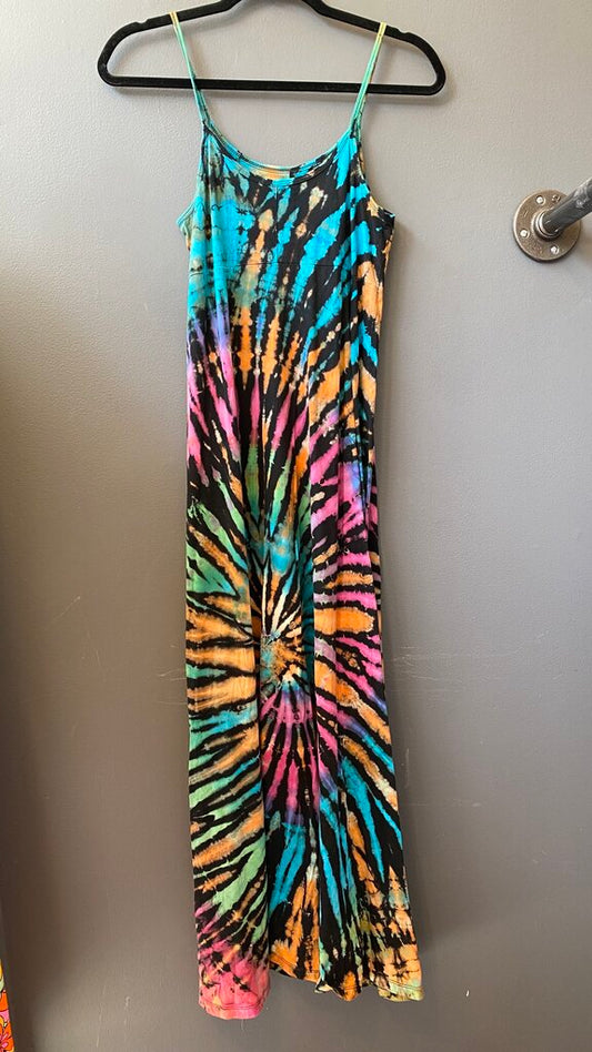 Tie Dye Aline Maxi Dress