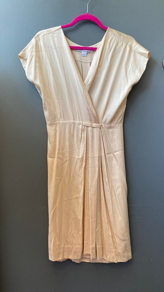Silk Surplice Dress