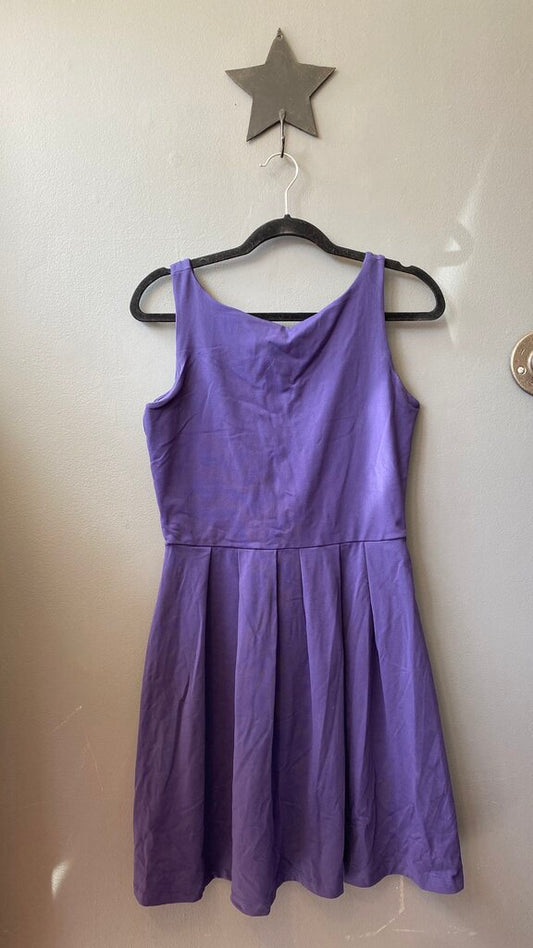 Stretch Knit Fit Flare Dress