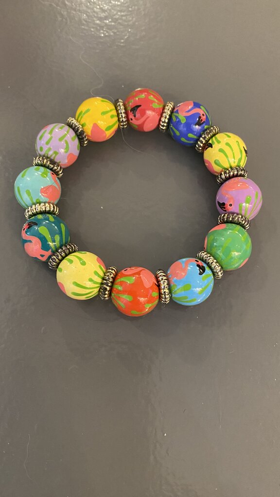 Flamingo Beaded Bracelet