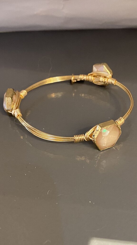 Stone Wire Bangles