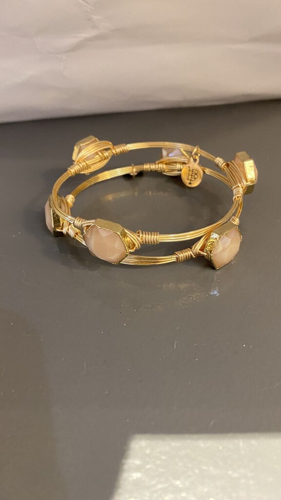 Stone Wire Bangles