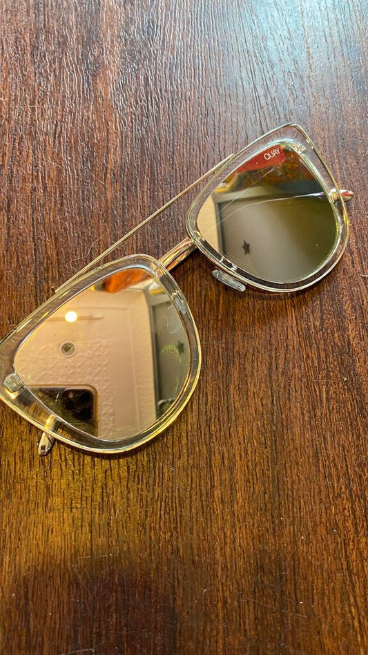 Quay French Kiss Mirrored Sunglasses