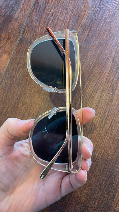 Quay French Kiss Mirrored Sunglasses