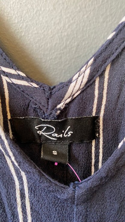 Stripe V Neck Jumpsuit