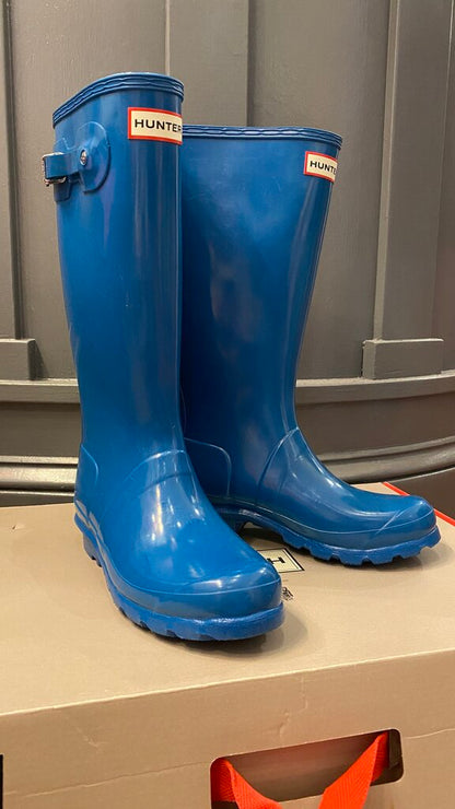 Gloss Rainboots Blue