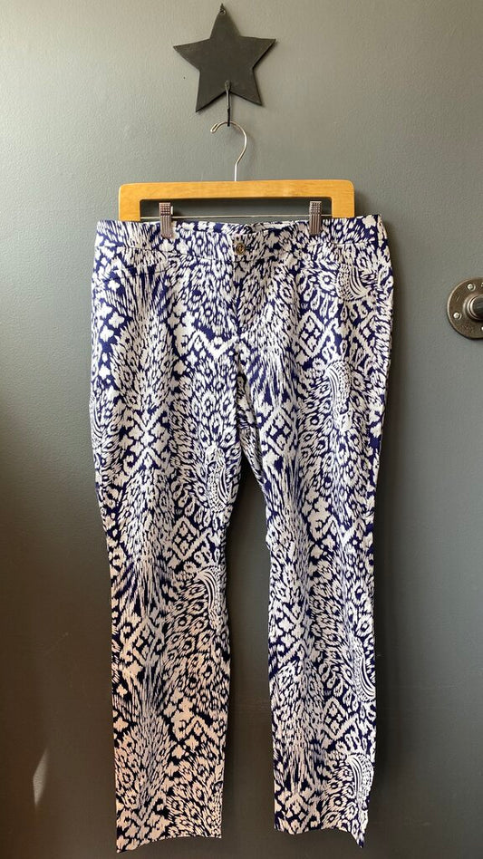 Peacock Print Pants
