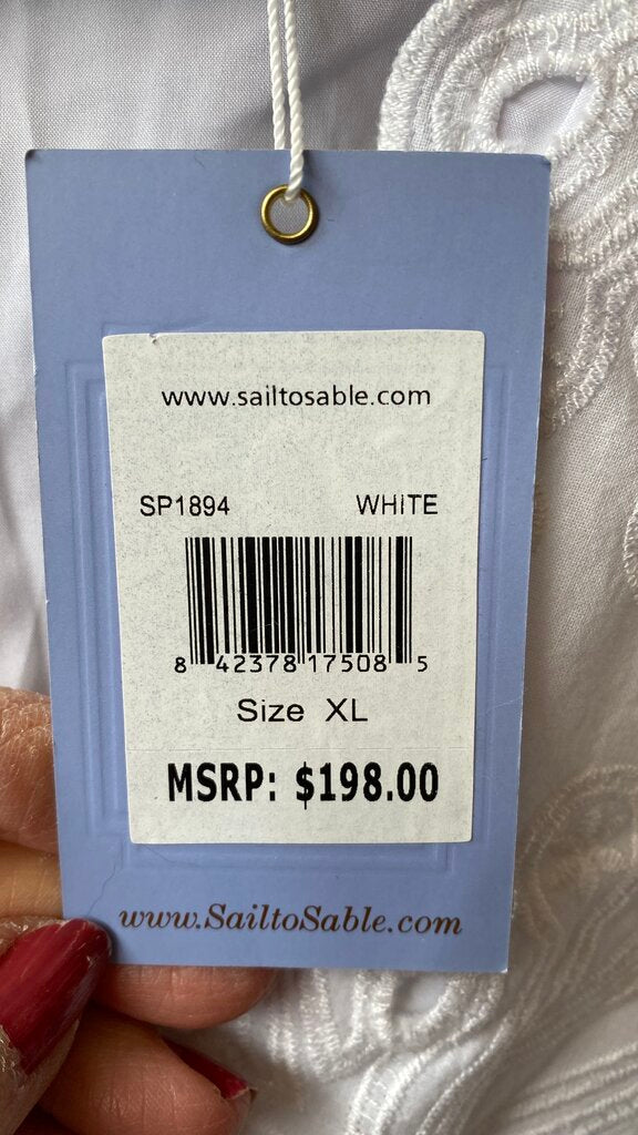 Lace Surplice Blouse