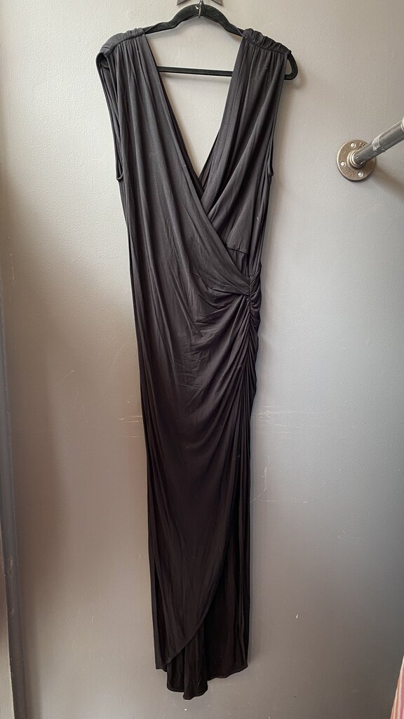 Jersey Romper Slit Midi Dress