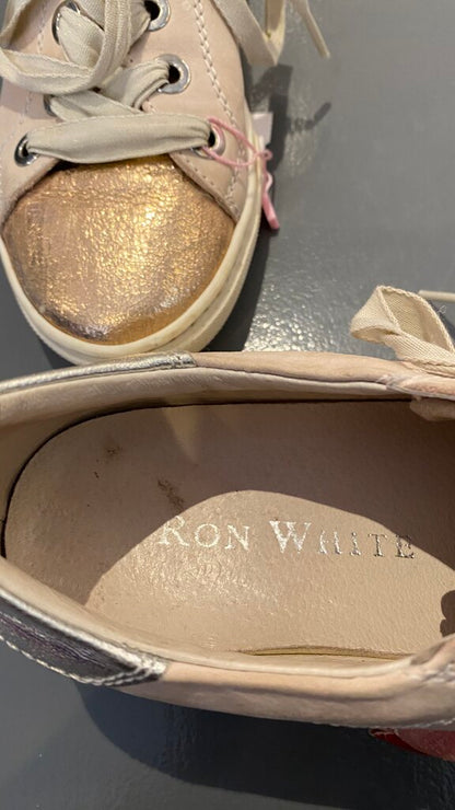 Leather Cap Toe Sneakers