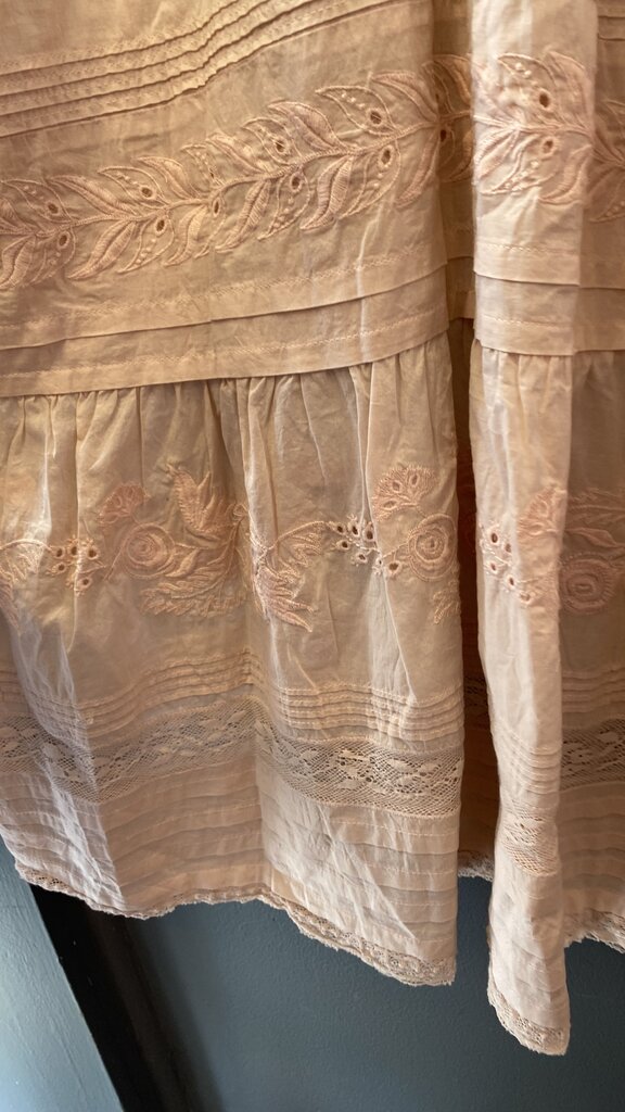 Lace Trim Midi Dress